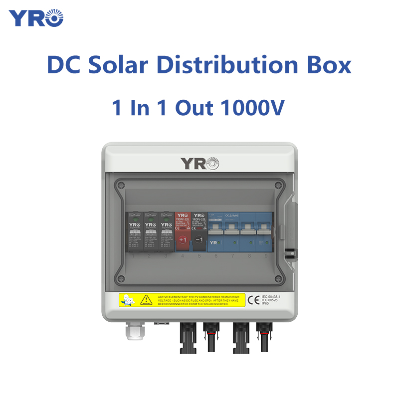 Caixa de distribuição solar 1 em 1 em 1 itens DC