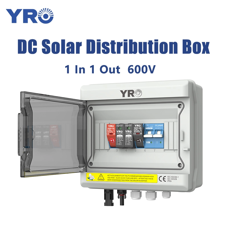 Caixa de distribuição solar de 1 em 1 ou 600V DC