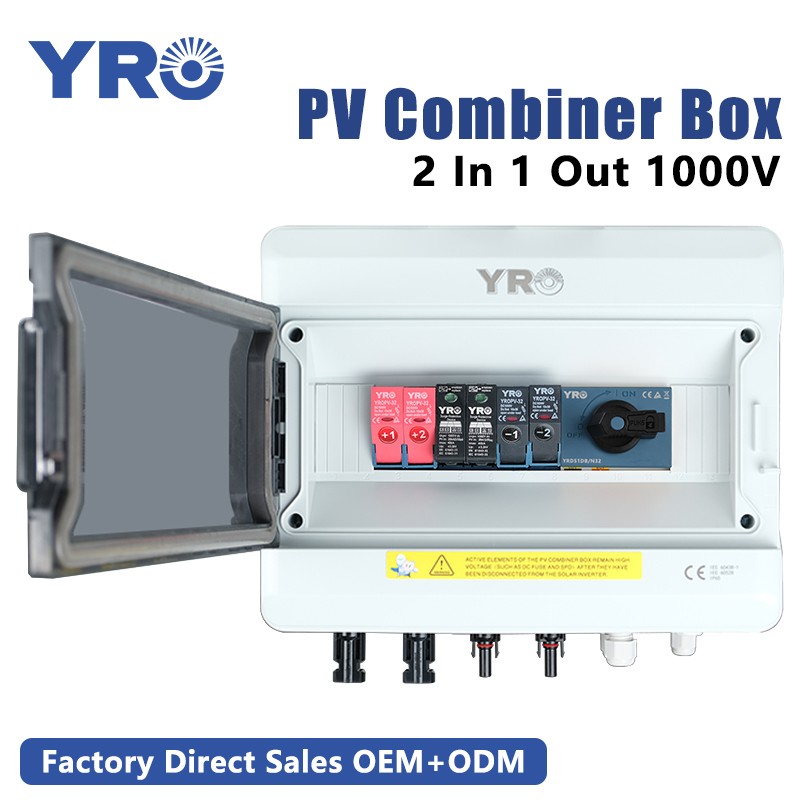 2 em 1 saída de 1000V DC com interruptor de desconexão