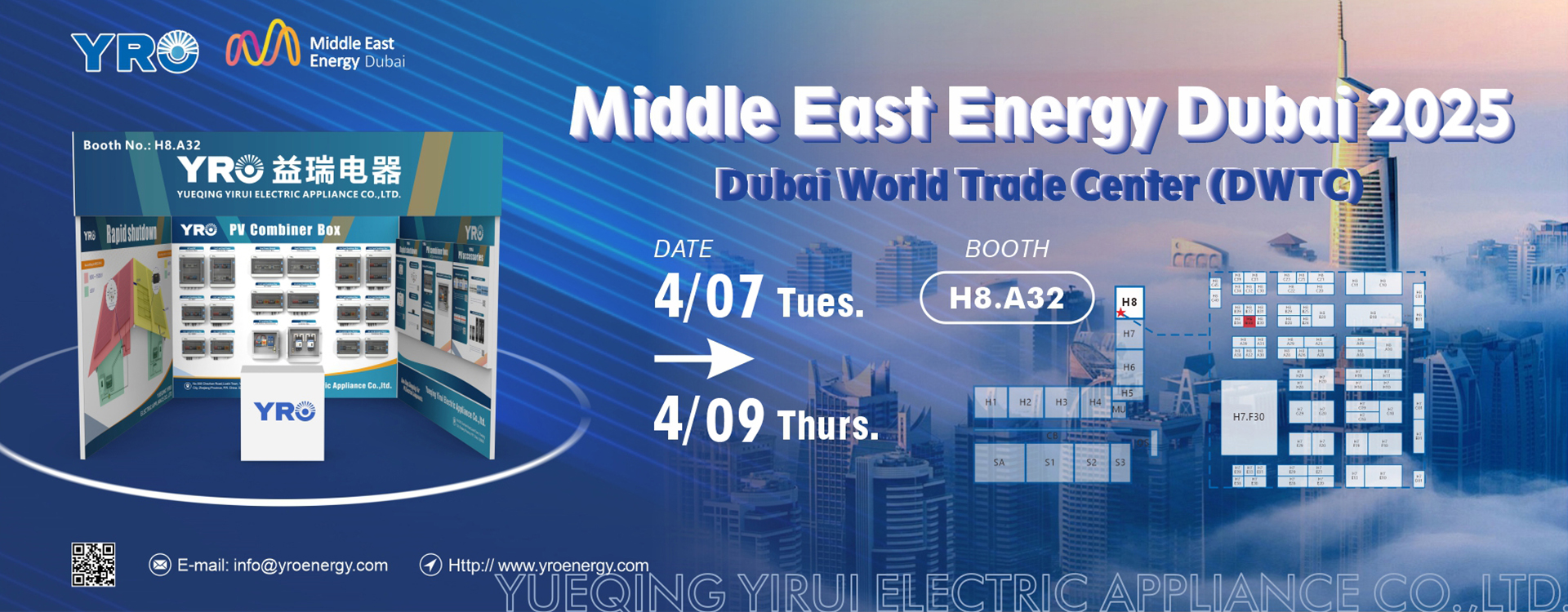 YRO mostra a exposição de energia de Dubai