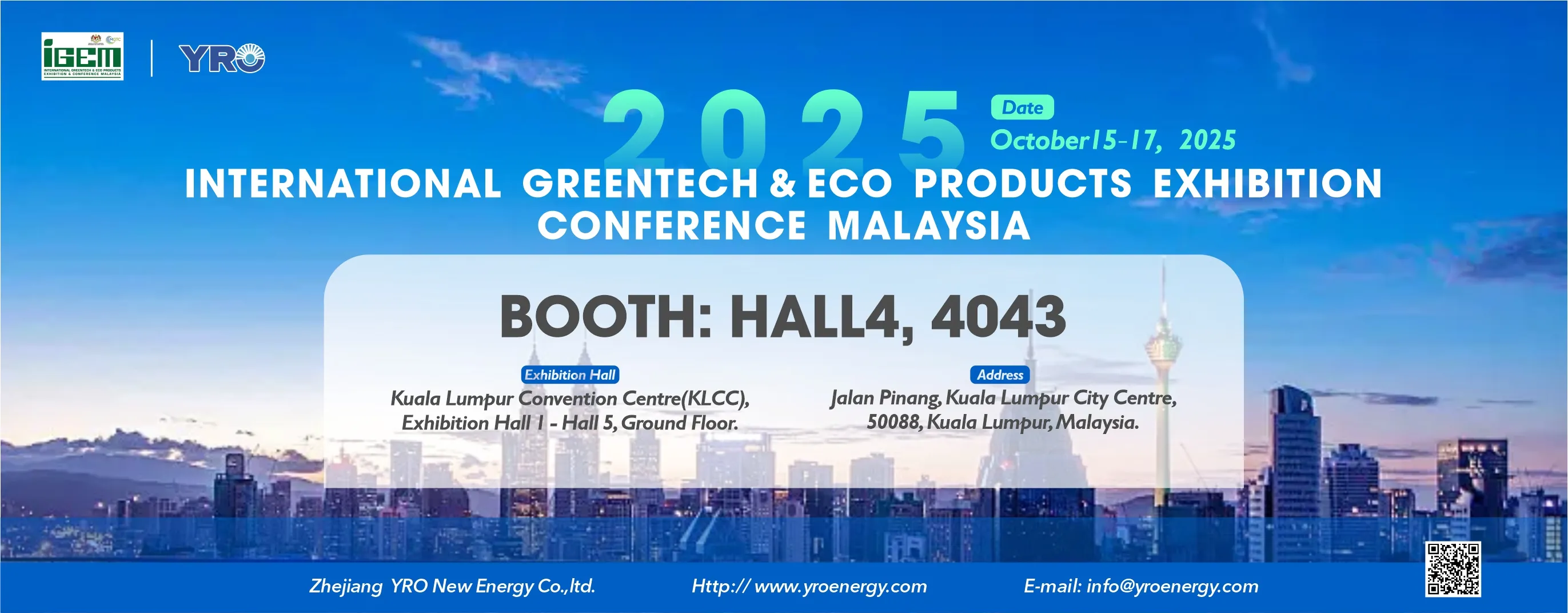 Encontro na Exposição na Malásia em 15 de outubro