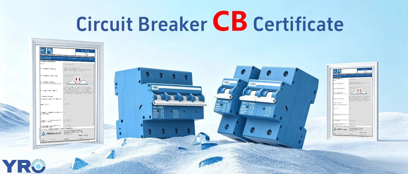 Os disjuntores miniatura YRO recebem certificação TUV CB, apoiando aplicações no mercado global