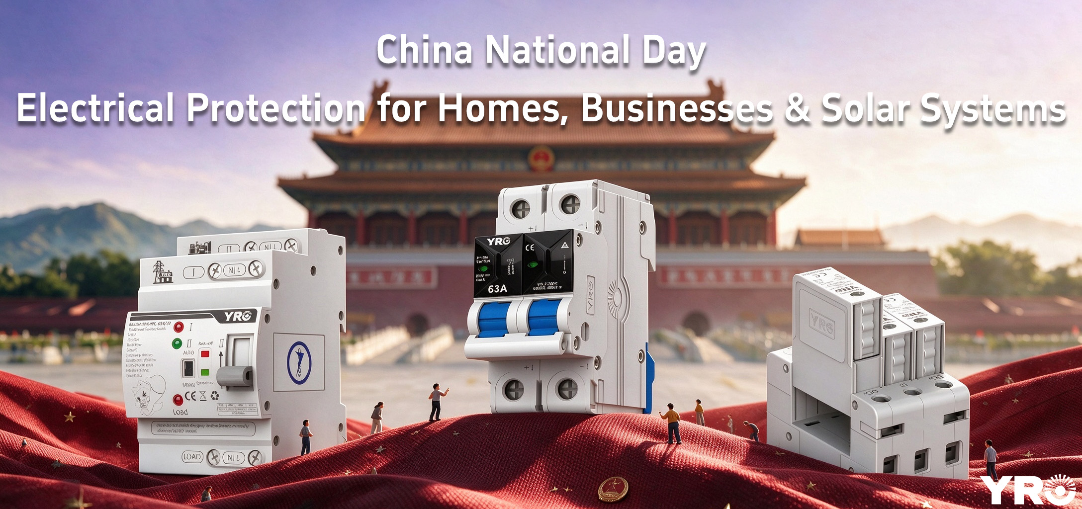 Dia Nacional da China: Proteção Elétrica para Residências, Empresas e Sistemas Solares