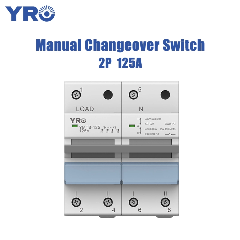 2P 125A interruptor manual de troca