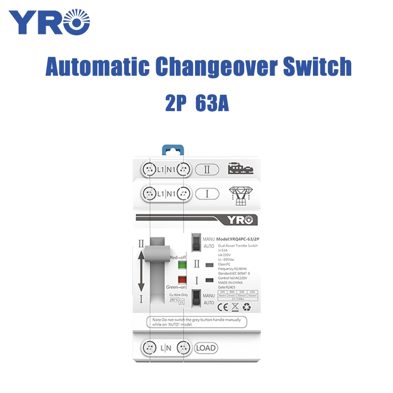 2p 63A AC220V 30MS NOVO ATS BRANCO