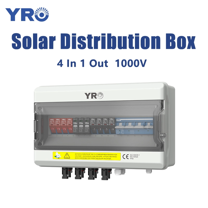 4 em 1 saída de 1000V Caixa de distribuição solar DC