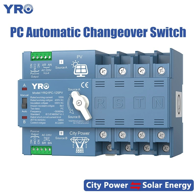 4p 125a 400V Tipo PC ATS