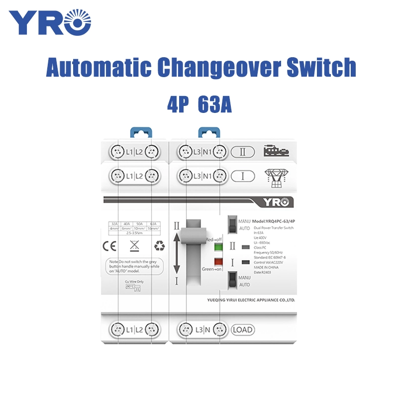 4p 63A AC400V 30MS NOVO ATS BRANCO