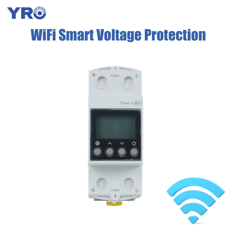 Proteção de tensão inteligente WiFi com controle móvel